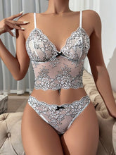 Sultry Lace & Fishnet Set – Triangle Bralette & Sheer Briefs